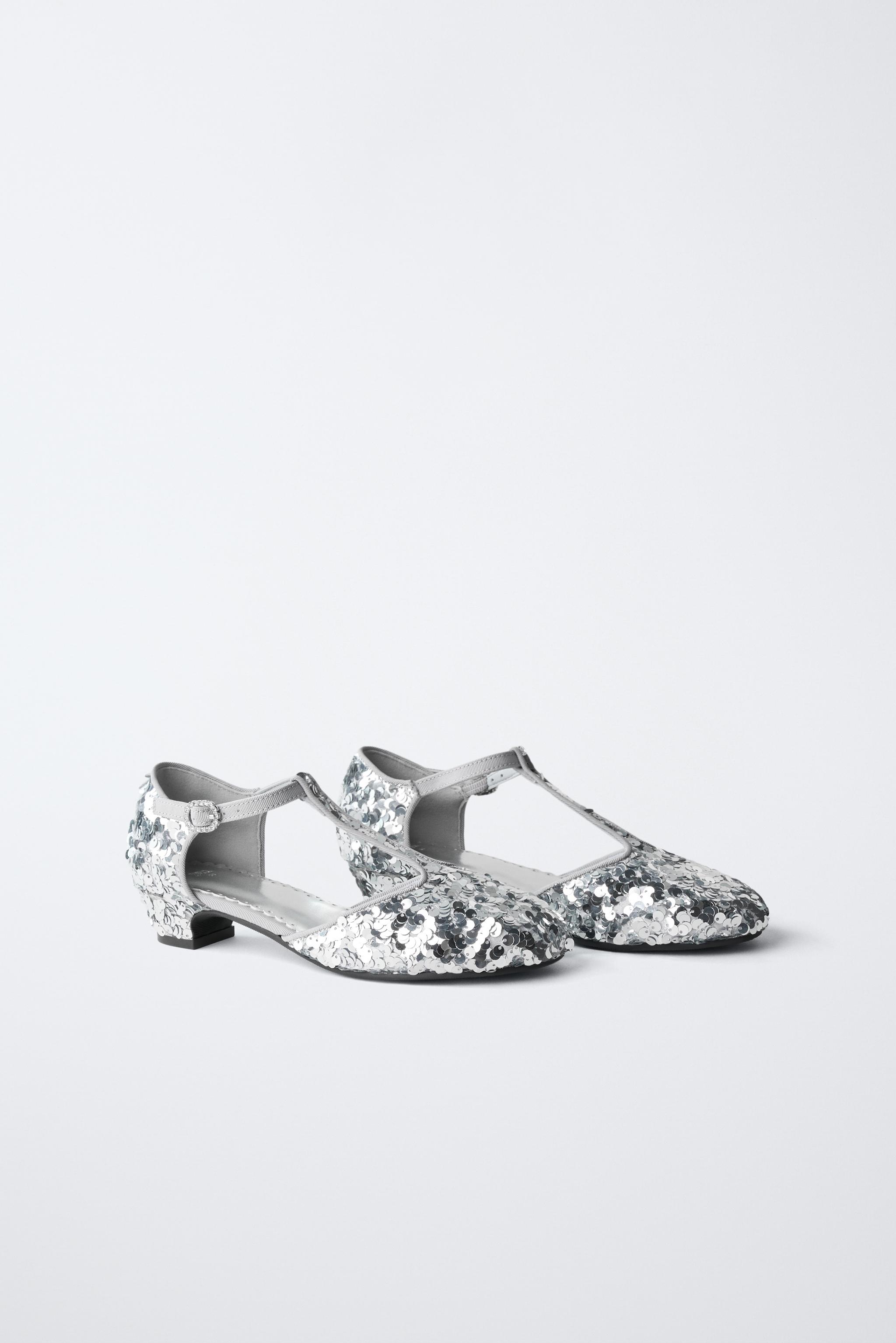 CHAUSSURES À TALONS PAILLETTES